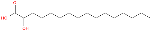 Hexadecanoic acid, 2 hydroxy 